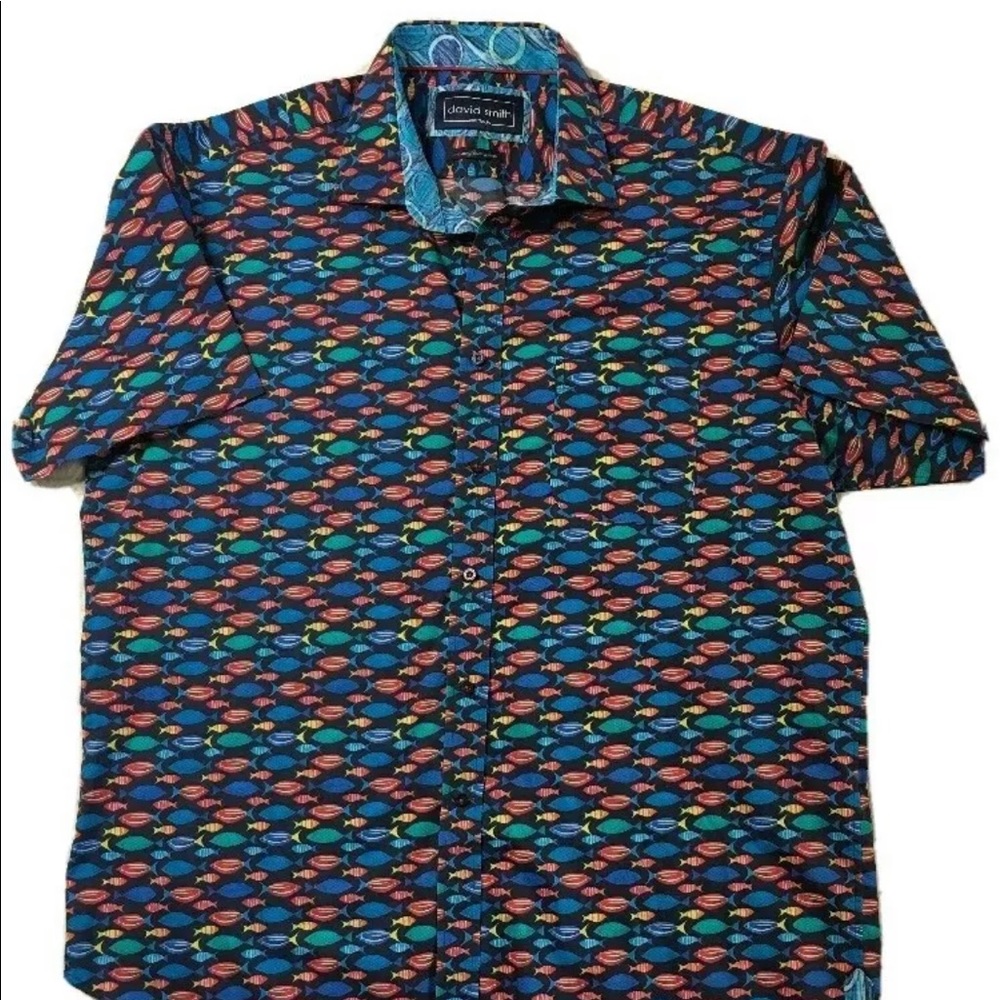David Smith Australia Short Sleeve Shirt fish